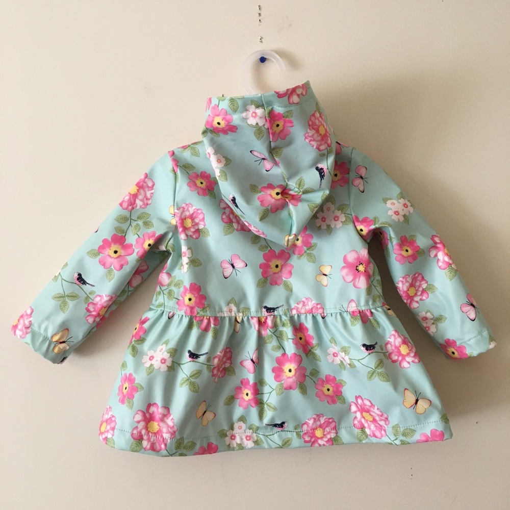 Little me 18M floral raincoat - Picture 4 of 5